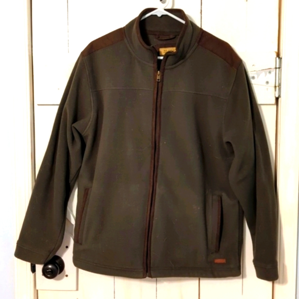 PG Field Fleece jacket, Men's L, olive & brown